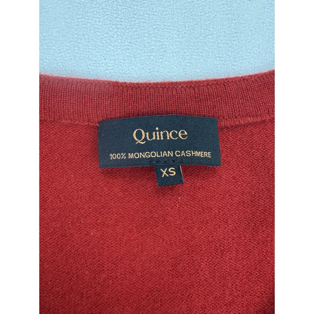 Quince 100% Cashmere V-Neck Button Cardigan Sweater XS - Picture 4 of 9